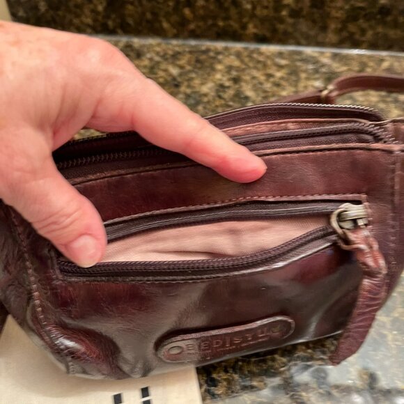 Bed Stu Leather Encase Crossbody/Wristlet/Clutch in Teak Dip Dye - Picture 5 of 13